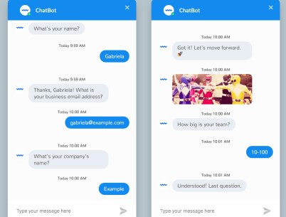 Chatbots can ask questions following the BANT methodology. They will help you to qualify the lead.