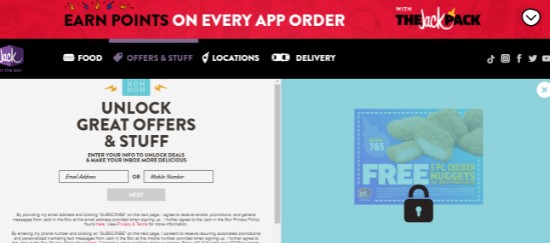 unlock offers to get leads