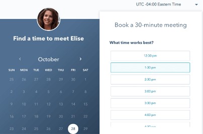 Include a call to action asking for the best time for a meeting